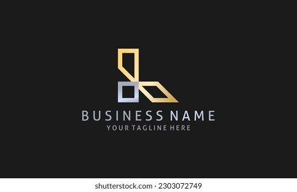 Logo design template. Simple and Elegant L Letter Logo Design.