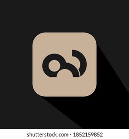 logo design template, with a simple unique logo monkey icon
