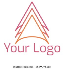 Logo design template. Triangle logo design. EPS vector illustration