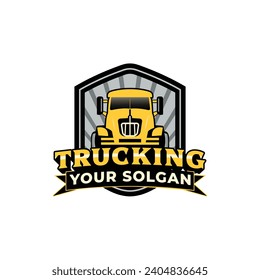 logo design template for the truck and freight industry