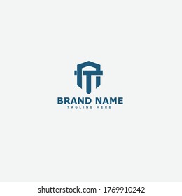 AT Logo Design Template Vector Graphic Branding Element.