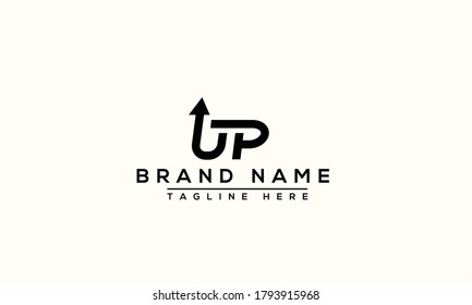 UP Logo Design Template Vector Graphic Branding Element.