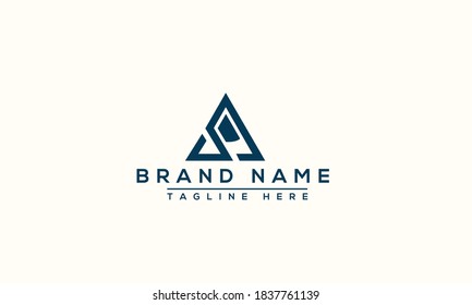 AS Logo Design Template Vektorgrafik-Branding-Element.