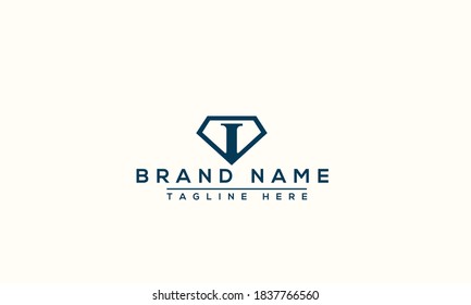 I Logo Design Template Vector Graphic Branding Element.