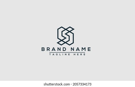 SO Logo Design Template Vector Graphic Branding Element.