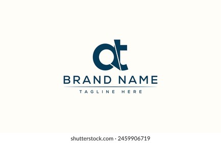 AT logo Design Template Vector Graphic Branding Element.