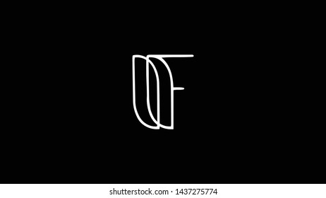 IF logo design template vector illustration