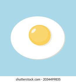 Logo design template. Vector illustration of breakfast. Fried egg.