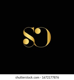 SO logo design template vector minimal design
