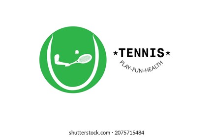 TOURNAMENT-LOGO-DESIGN MIT TENNIS-RACKET-KONZEPT AUF DER TENNIS-BALL, DIESES LOGO KANN ALS TOURNAMENT-LOGO VERWENDET WERDEN 
