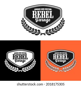 logo design template with vintage and retro concept