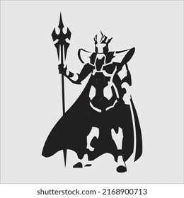 logo design template Warrior character