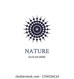 logo design templates - emblems for holistic medicine centers, yoga classes, natural and organic food products and packaging
