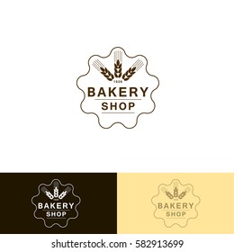 logo design templates graphics for bakery emblems