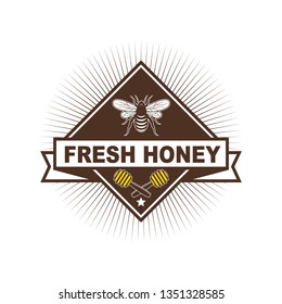 Logo design templates and label designs for natural honey products