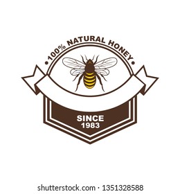 Logo design templates and label designs for natural honey products