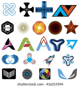 Logo design templates. perfect use of your business identity. 