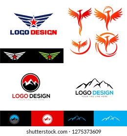 Logo Design Templates Set Stock Vector (Royalty Free) 1275373609 ...