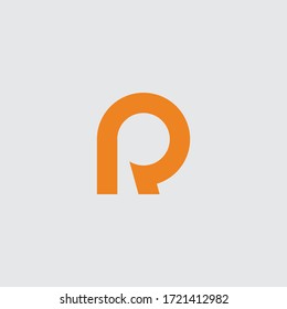 Logo design templates. Stylized letter R.