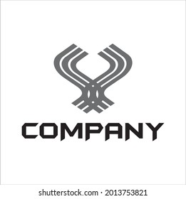 Diseño de logotipo que se puede personalizar con el nombre de la empresa según sus necesidades