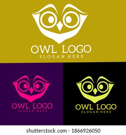 The logo design that resembles an owl is very good for use as a brand and label because of its very unique image.