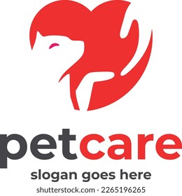 Logo design with the theme of animal care