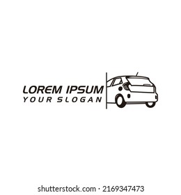 LOGO DESIGN WITH THEME LINE ART CAR