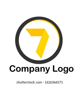 

Logo design with the theme number 7 as a symbol for your company