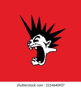 logo design with theme punk rock