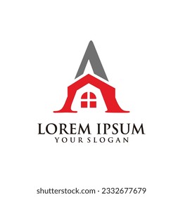 LOGO DESIGN WITH THEME LOGO A REAL ESTATE