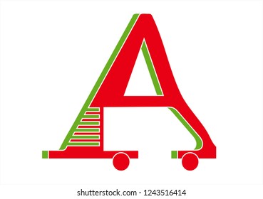 logo design for transport companies,A letter logo for transport companies

