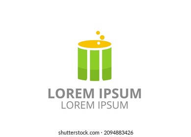 logo design of trash silhouette template in creative shape isolate vector illustration use for any modern business.