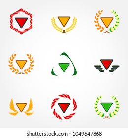 Logo Design Of Triangle With Difference Layout