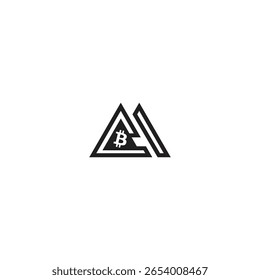 upgrade de ilusão de tecnologia de triângulo de design de logotipo