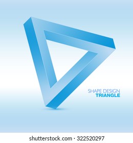 Logo design triangle vector illustration