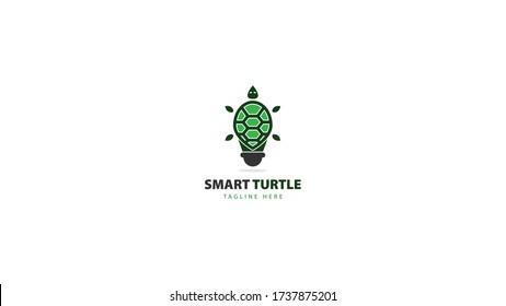 
Logo design of the turtle combined the shape of the lamp. vector