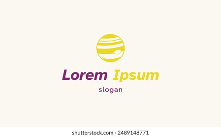Logo design typography icon planet symbol technology