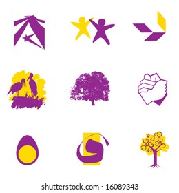 logo design union and growth symbols