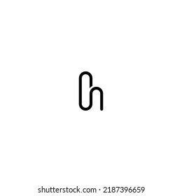 diseño de logotipo combinado único h