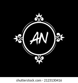 AN logo design with unique and simple design.