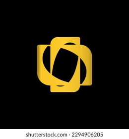 logo design variation with golden color