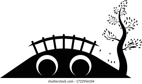 logo design various kinds of bridges. vector illustration symbol
