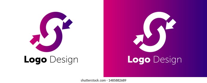 logo design vector. abstract color logotype template. vector web icon