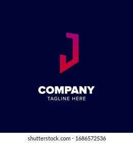 Logo Design Vektorillustration Alphabet J