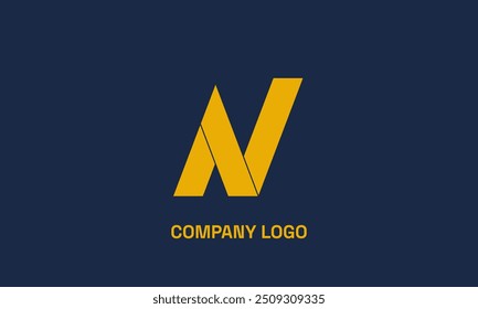 Vetor de design de logotipo AN melhor empresa de roupas fort