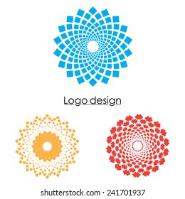 Logo design vector. Business abstract circle icon