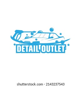 Vector de diseño de logotipo para lavado de coches. limpiador de vehículos