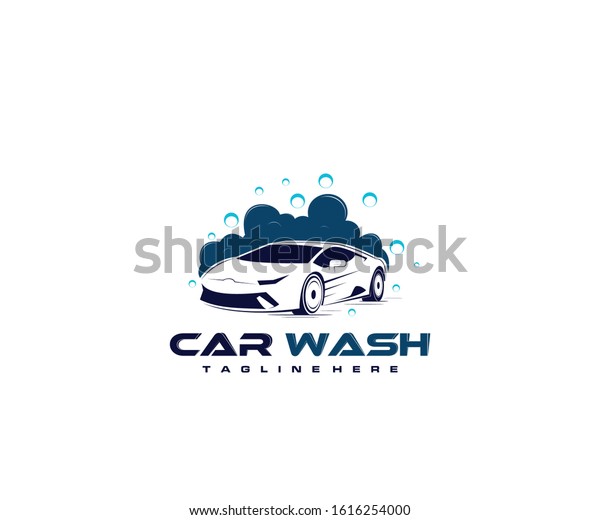 Logo design vector car
wash