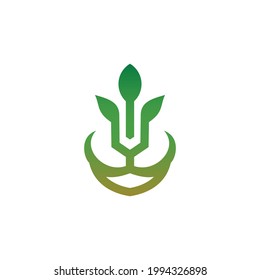 Logotipo de diseño Vector Combinación de león y hoja. Emblema abstracto, concepto de diseño, logotipo, elemento de logotipo, plantilla
