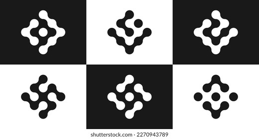 logo design vector connection illustration